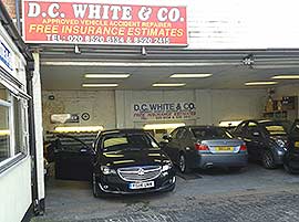DC White garage 